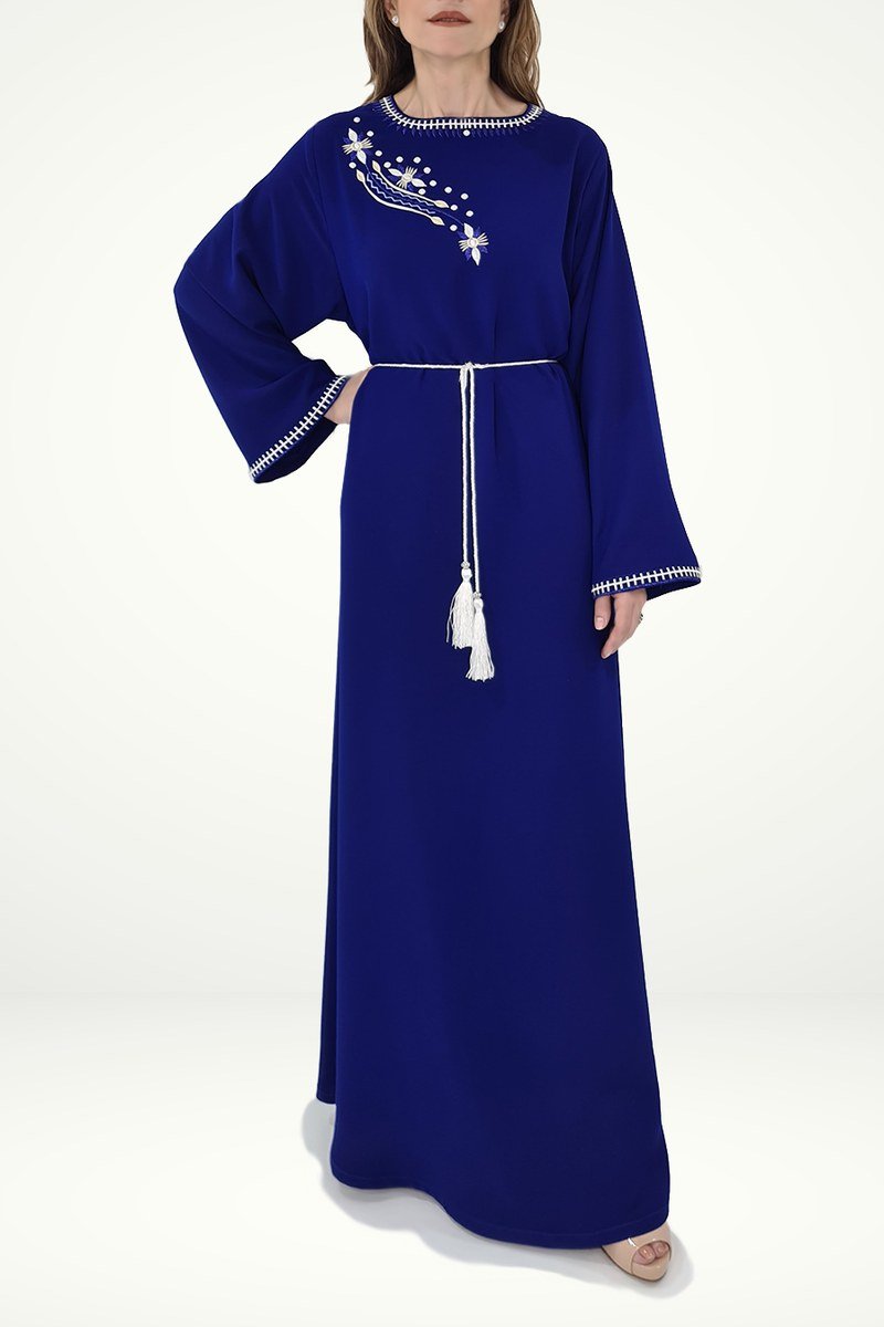 Royal blue abaya